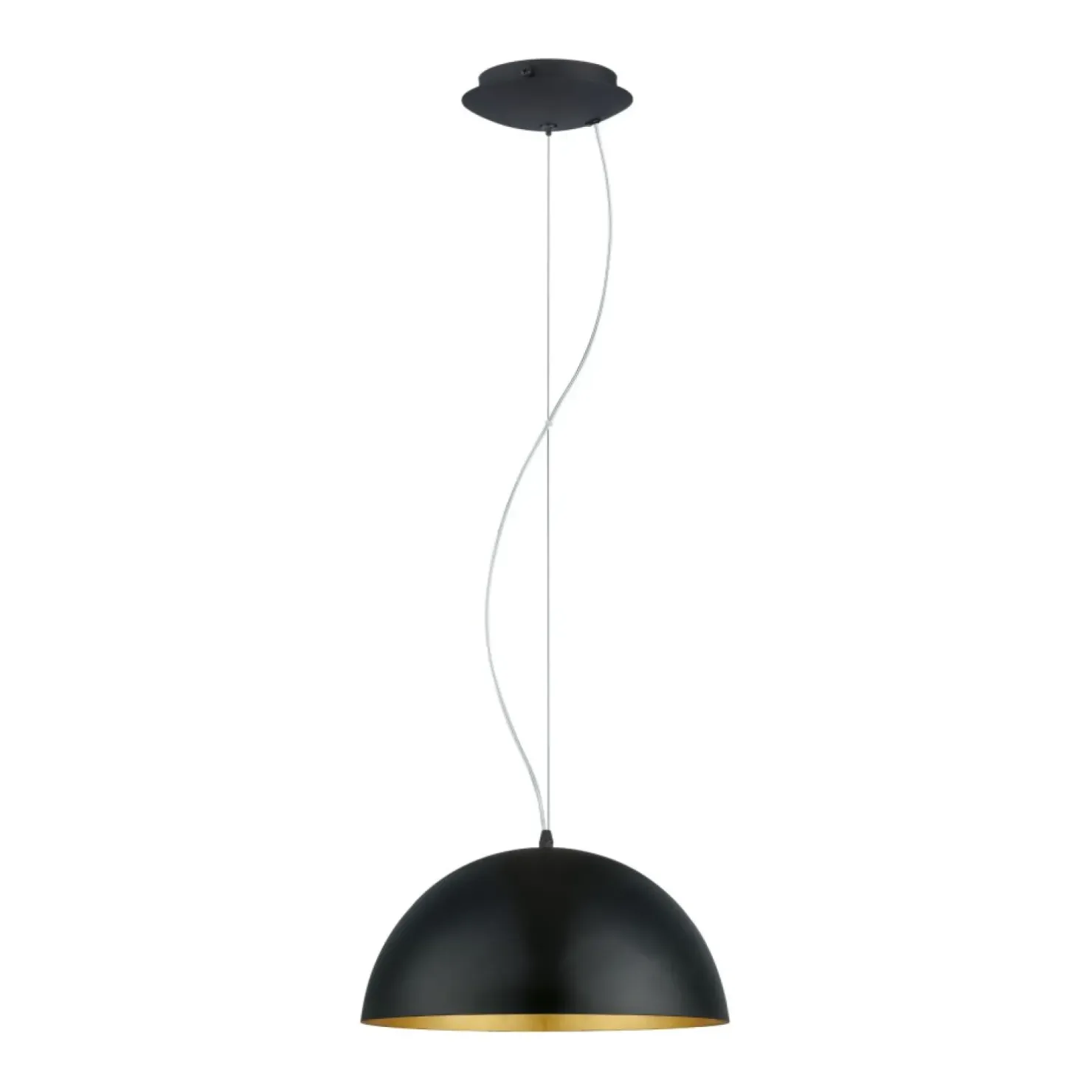 Flash Sale Sklep Kaja Lampa wisząca z czarno-złotym kloszem 94935 GAETANO | Kaja Oświetlenie