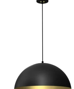 Sale Sklep Kaja Lampa wisząca z czarno-złotym, otwartym kloszem MLP7973 z serii BETA | Kaja Oświ