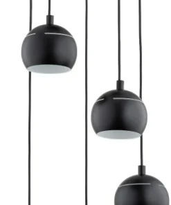 Store Sklep Kaja Lampa wisząca z czarnymi kloszami, do salonu AL 63146 PLUS | Kaja
