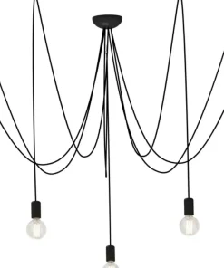 Best Sale Sklep Kaja Lampa wisząca z mi przewodami, pająk 6785 SPIDER | Kaja czarny