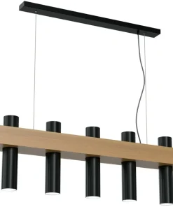 Store Sklep Kaja Lampa wisząca z mi tubami na trzonek GU10 MLP5511 z serii WEST | Kaja Oświ czarny