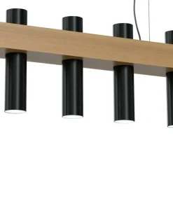 Store Sklep Kaja Lampa wisząca z mi tubami na trzonek GU10 MLP5511 z serii WEST | Kaja Oświ czarny
