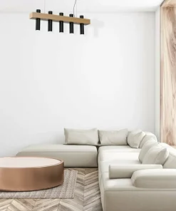 Store Sklep Kaja Lampa wisząca z mi tubami na trzonek GU10 MLP5511 z serii WEST | Kaja Oświ czarny