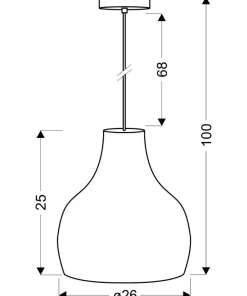 Lampa wisząca z m kloszem 31-50253 BUREN | Kaja Oświetlenie*Sklep Kaja Best