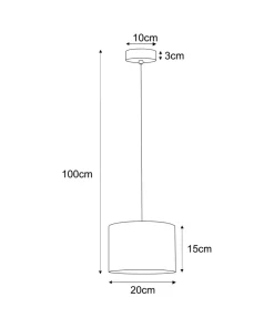 Lampa wisząca z dekoracyjnym abażurem do salonu K-5200 z serii NICEA*Sklep Kaja New