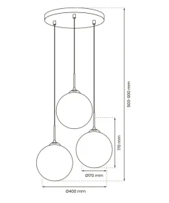 Cheap Sklep Kaja Lampa wisząca z dekoracyjnymi kloszami MLP8416 z serii REFLEX | Kaja Oświetlenie