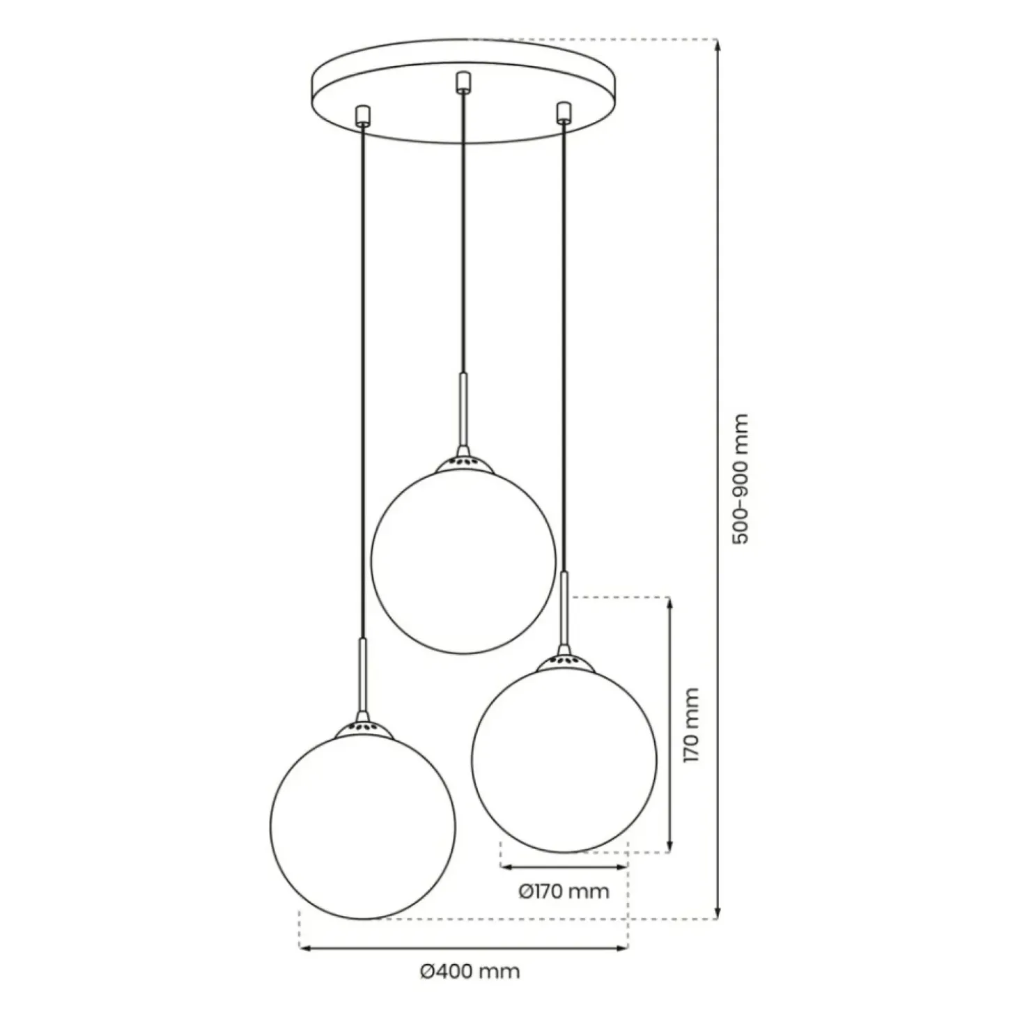 Cheap Sklep Kaja Lampa wisząca z dekoracyjnymi kloszami MLP8416 z serii REFLEX | Kaja Oświetlenie