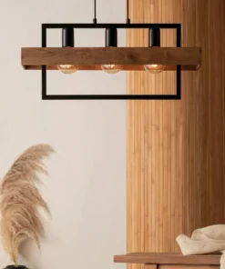 Cheap Sklep Kaja Lampa wisząca z dodatkiem drewna, nad stół SIG 32217 z serii ROBIN