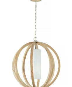 Cheap Sklep Kaja Lampa wisząca z drewnem, boho FE-ALLIER-P-L-LW z serii ALLIER