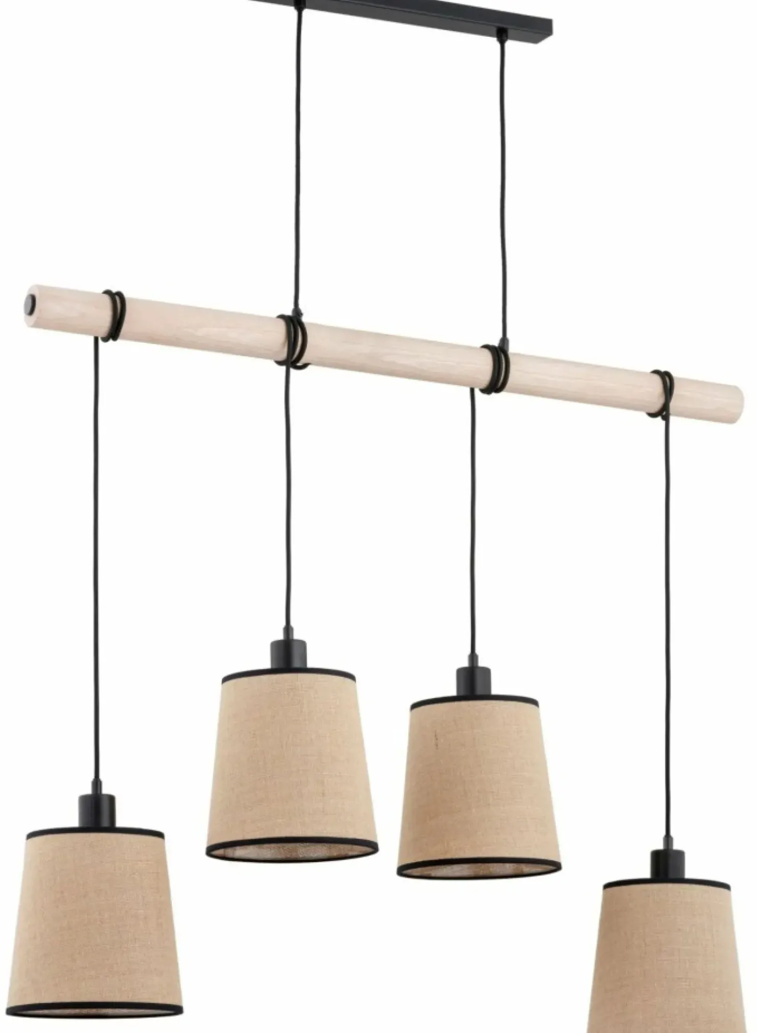 Flash Sale Sklep Kaja Lampa wisząca z drewnianą belką, nad stół AL 63160 z serii REJA | Kaja Oświetlen