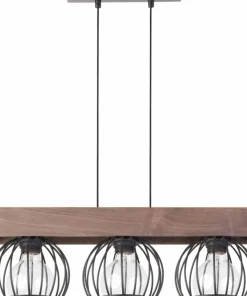 Discount Sklep Kaja Lampa wisząca z drewnianą listwą, nad stół SIG 31574 z serii MILAN