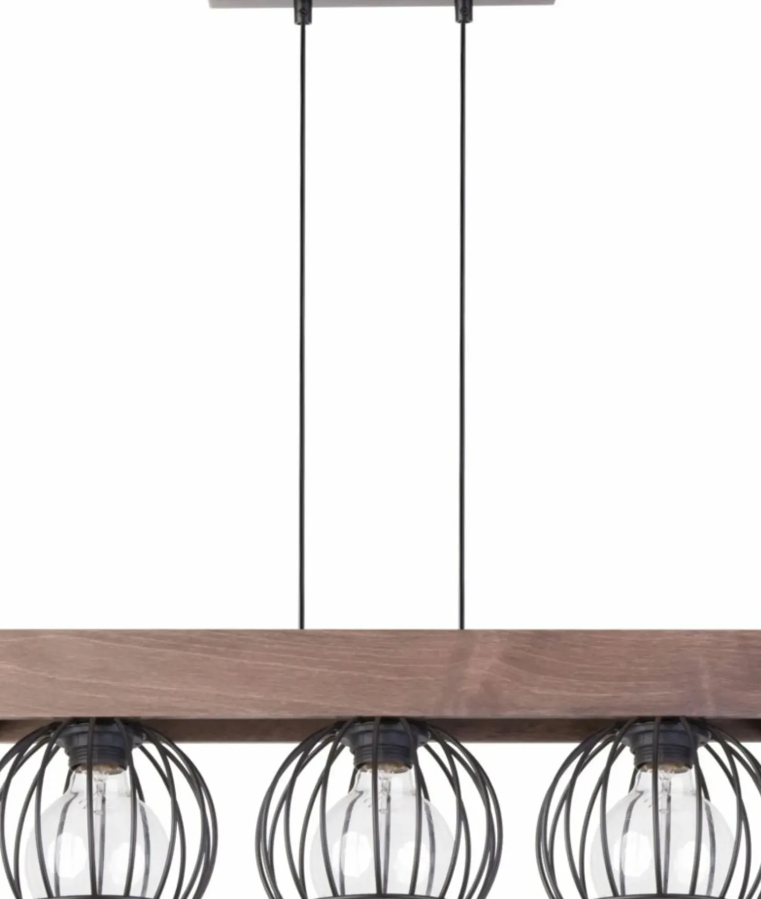 Discount Sklep Kaja Lampa wisząca z drewnianą listwą, nad stół SIG 31574 z serii MILAN