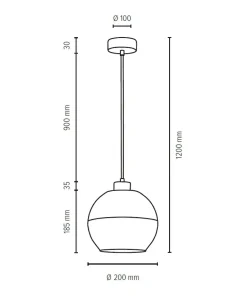Cheap Sklep Kaja Lampa wisząca z drewnianą oprawką i podsufitką 1860174 LINEA | Kaja