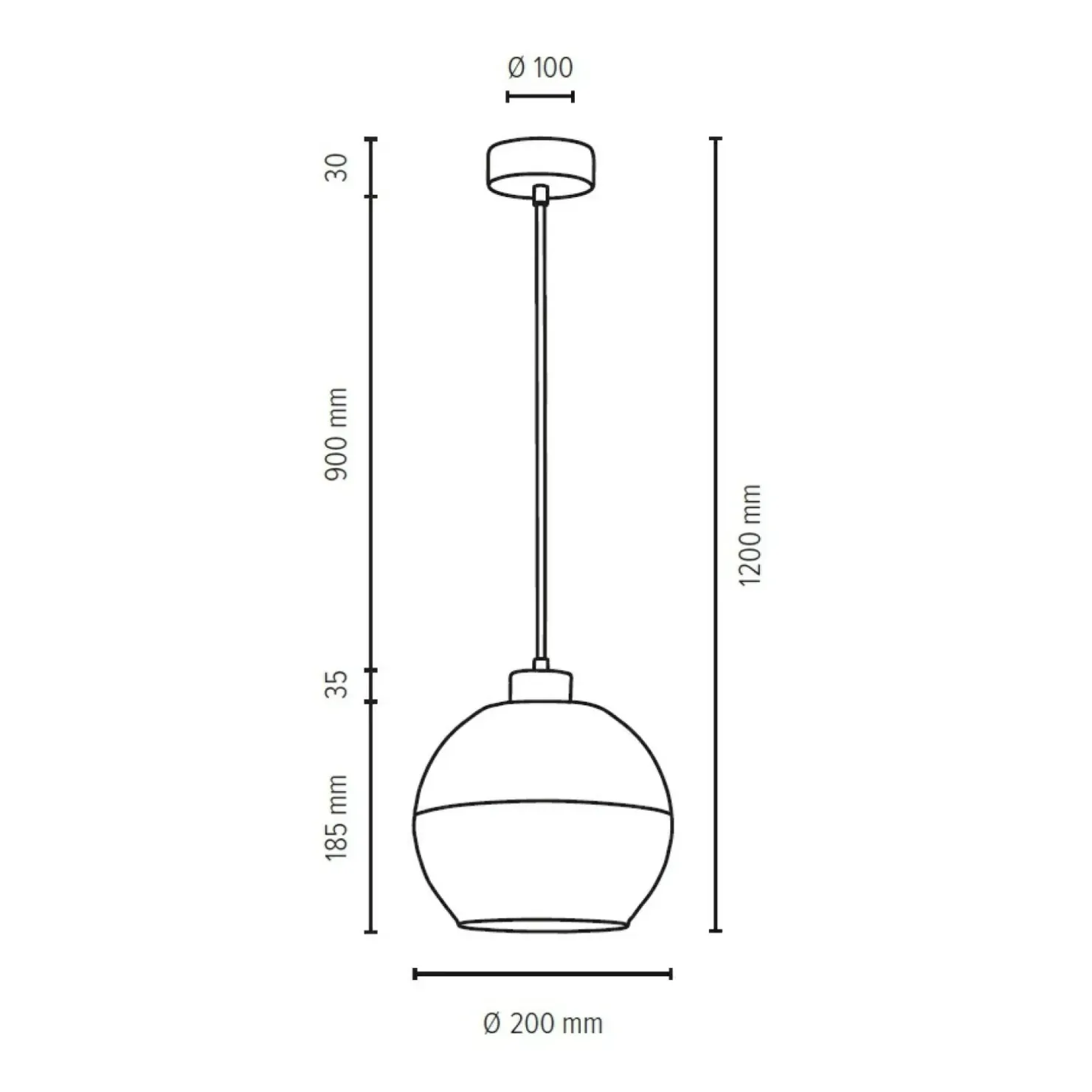 Cheap Sklep Kaja Lampa wisząca z drewnianą oprawką i podsufitką 1860174 LINEA | Kaja