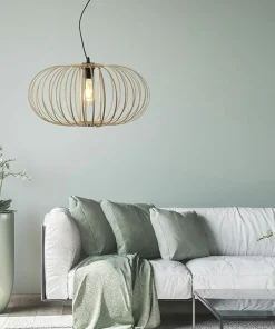 Best Sklep Kaja Lampa wisząca z drewnianych pasków 11409-79 z serii RACOON | Kaja drewno