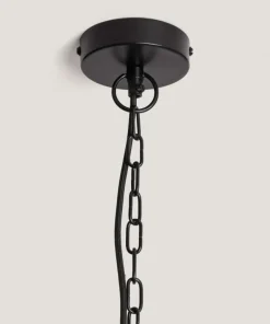 Outlet Sklep Kaja Lampa wisząca z drewnianym abażurem ABR-NLW35-BH-E27 BOHO | Kaja brązowy