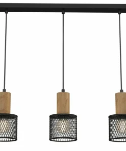 Fashion Sklep Kaja Lampa wisząca z drewnianymi elementami MLP8560 SOBRESA | Kaja