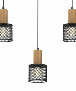Fashion Sklep Kaja Lampa wisząca z drewnianymi elementami MLP8560 SOBRESA | Kaja