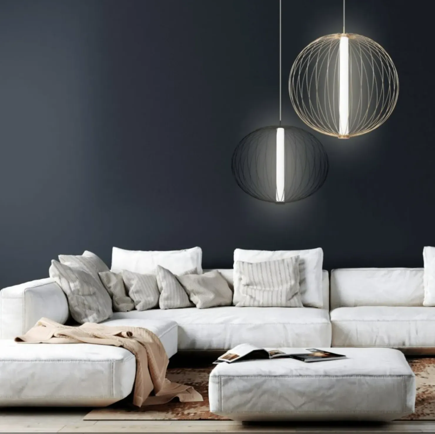Cheap Sklep Kaja Lampa wisząca z drucianym kloszem LP-798/1P S3 BK TREVISO | Kaja