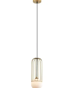 Best Sale Sklep Kaja Lampa wisząca z drucianym zdobieniem MDM-3938/1 GD SIMON | Kaja