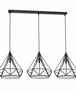Sale Sklep Kaja Lampa wisząca z drucianymi kloszami ML162 TRIANGOLO | Kaja Oświetlenie czarny