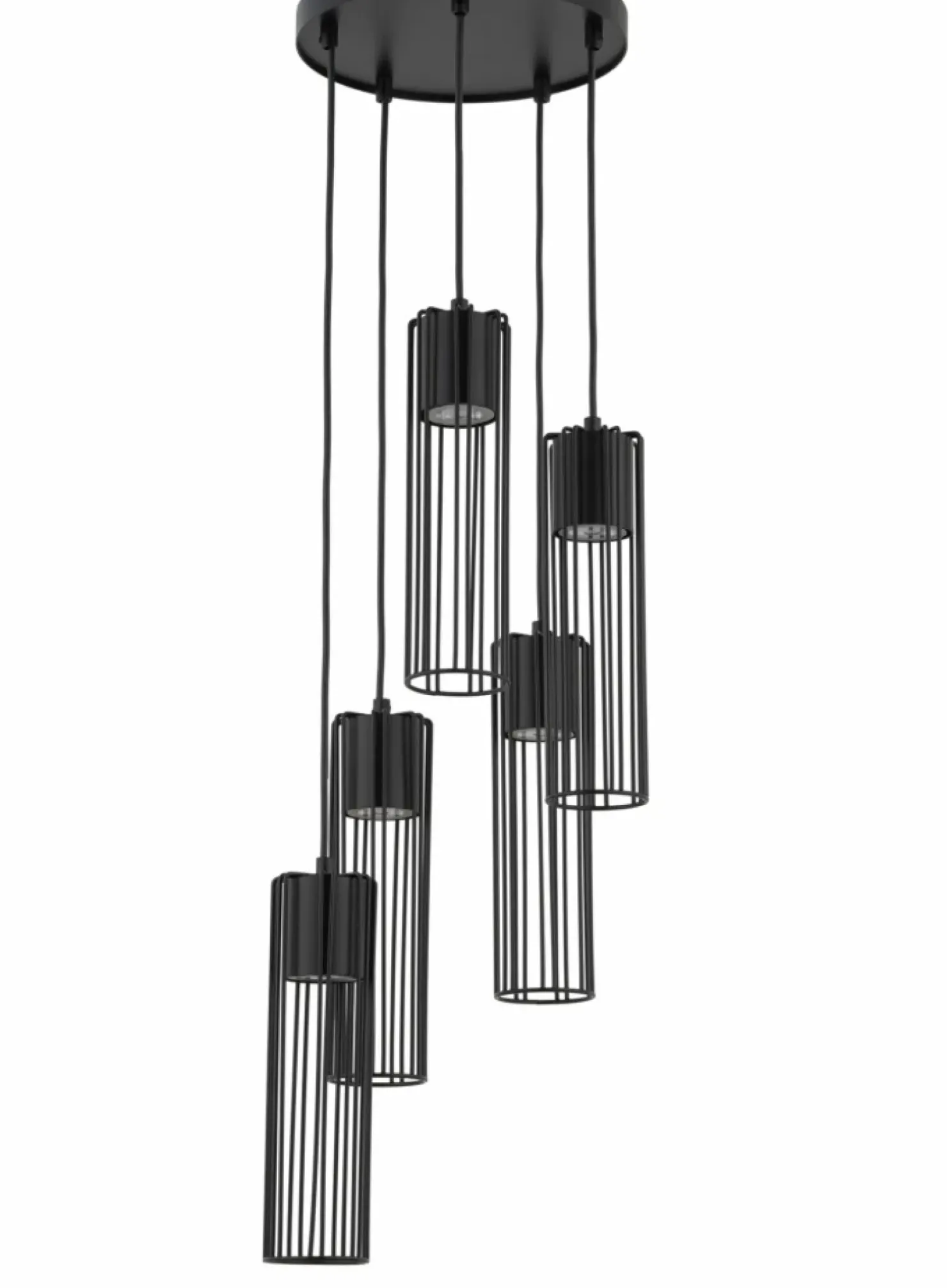 Best Sale Sklep Kaja Lampa wisząca z drucianymi kloszami, do jadalni SIG 33459 FOBIA CZ czarny