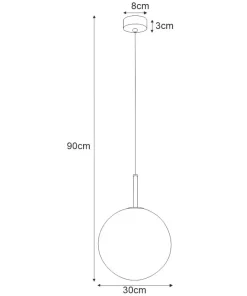 Best Sale Sklep Kaja Lampa wisząca z dużym białym kloszem K-4887 FARO | Kaja Oświetlenie