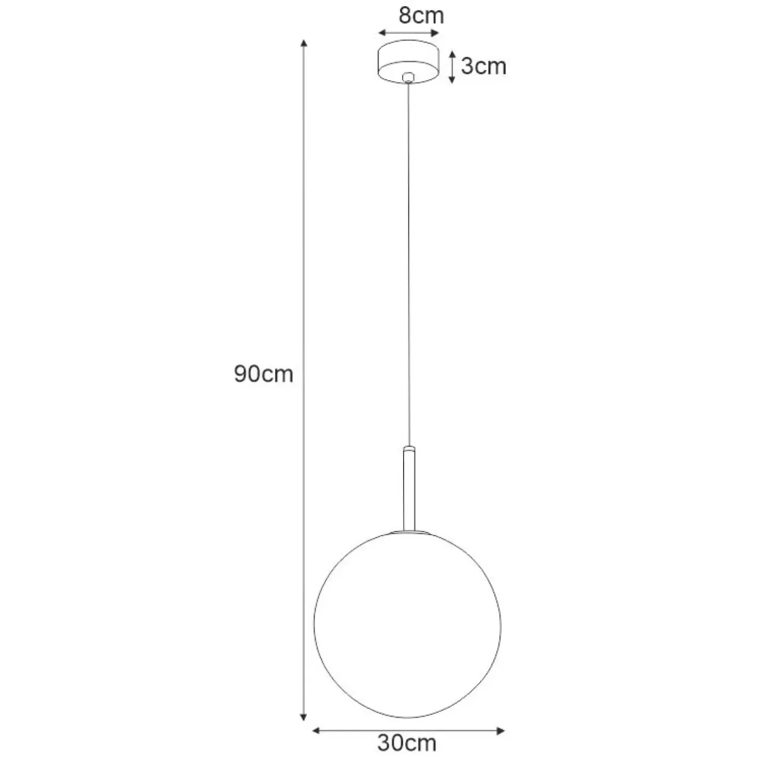 Best Sale Sklep Kaja Lampa wisząca z dużym białym kloszem K-4887 FARO | Kaja Oświetlenie