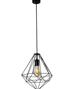 Best Sale Sklep Kaja Lampa wisząca z dużym, drucianym kloszem K-4000 MARKO | Kaja czarny