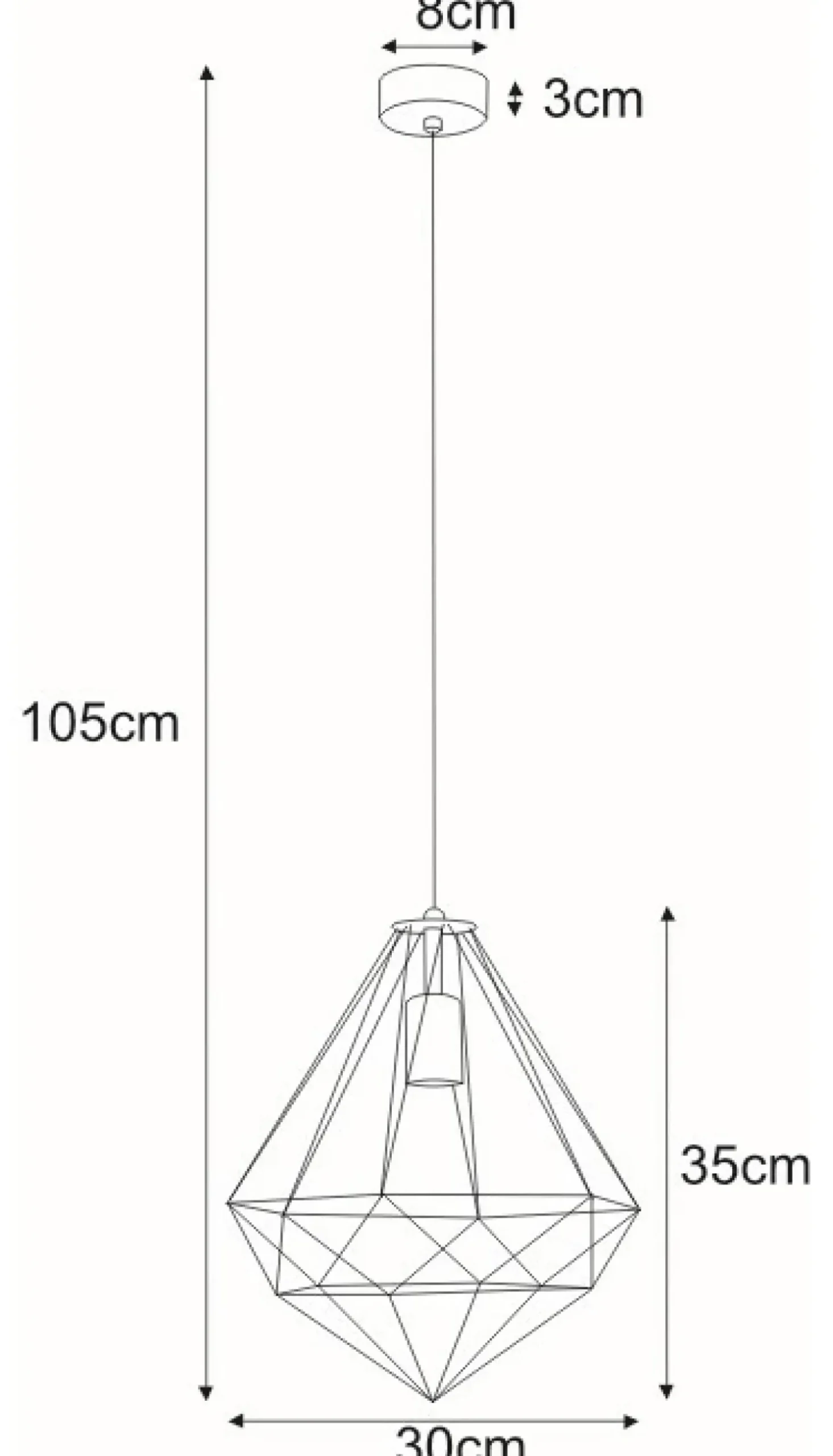 Best Sale Sklep Kaja Lampa wisząca z dużym, drucianym kloszem K-4000 MARKO | Kaja czarny