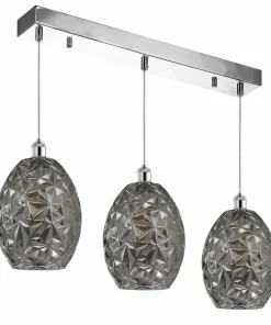 Shop Sklep Kaja Lampa wisząca z dużym, ozdobnym kloszem ML5487 BELIZE | Kaja chrom