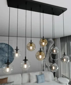 Cheap Sklep Kaja Lampa wisząca z dwukolorowymi kloszami 714/9M1 | Kaja Oświetlenie