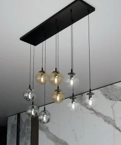 Cheap Sklep Kaja Lampa wisząca z dwukolorowymi kloszami 714/9M1 | Kaja Oświetlenie