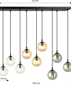 Cheap Sklep Kaja Lampa wisząca z dwukolorowymi kloszami 714/9M1 | Kaja Oświetlenie