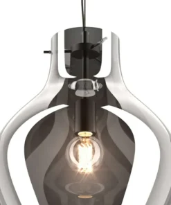 Shop Sklep Kaja Lampa wisząca z dymionym kloszem P19066A-D38 BRESSO | Kaja
