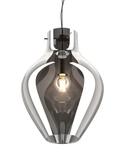 Shop Sklep Kaja Lampa wisząca z dymionym kloszem P19066A-D38 BRESSO | Kaja