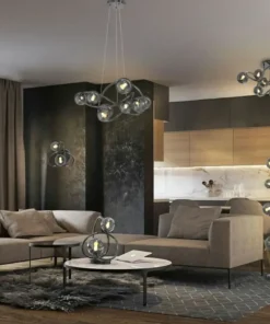 New Sklep Kaja Lampa wisząca z dymionymi kloszami WF 7014-805 NANCY | Kaja