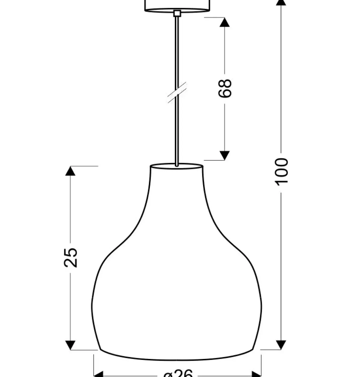 Lampa wisząca z m kloszem 31-50314 BUREN | Kaja Oświetlenie*Sklep Kaja New