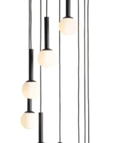 Best Sale Sklep Kaja Lampa wisząca z kaskadą białych, okrągłych kloszy 1117N1 z serii RIU Zadzwońporabattel.783200183(8-16)/mailsklep@kaja.com.pl