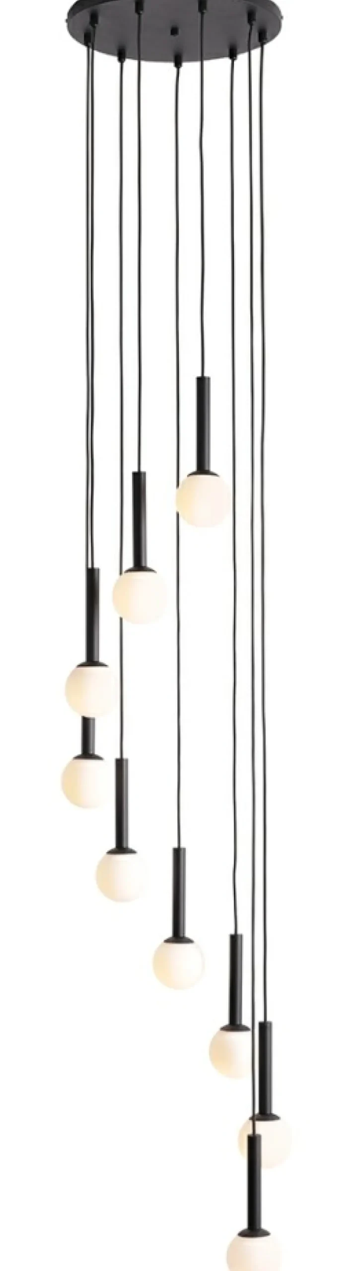 Best Sale Sklep Kaja Lampa wisząca z kaskadą białych, okrągłych kloszy 1117N1 z serii RIU Zadzwońporabattel.783200183(8-16)/mailsklep@kaja.com.pl
