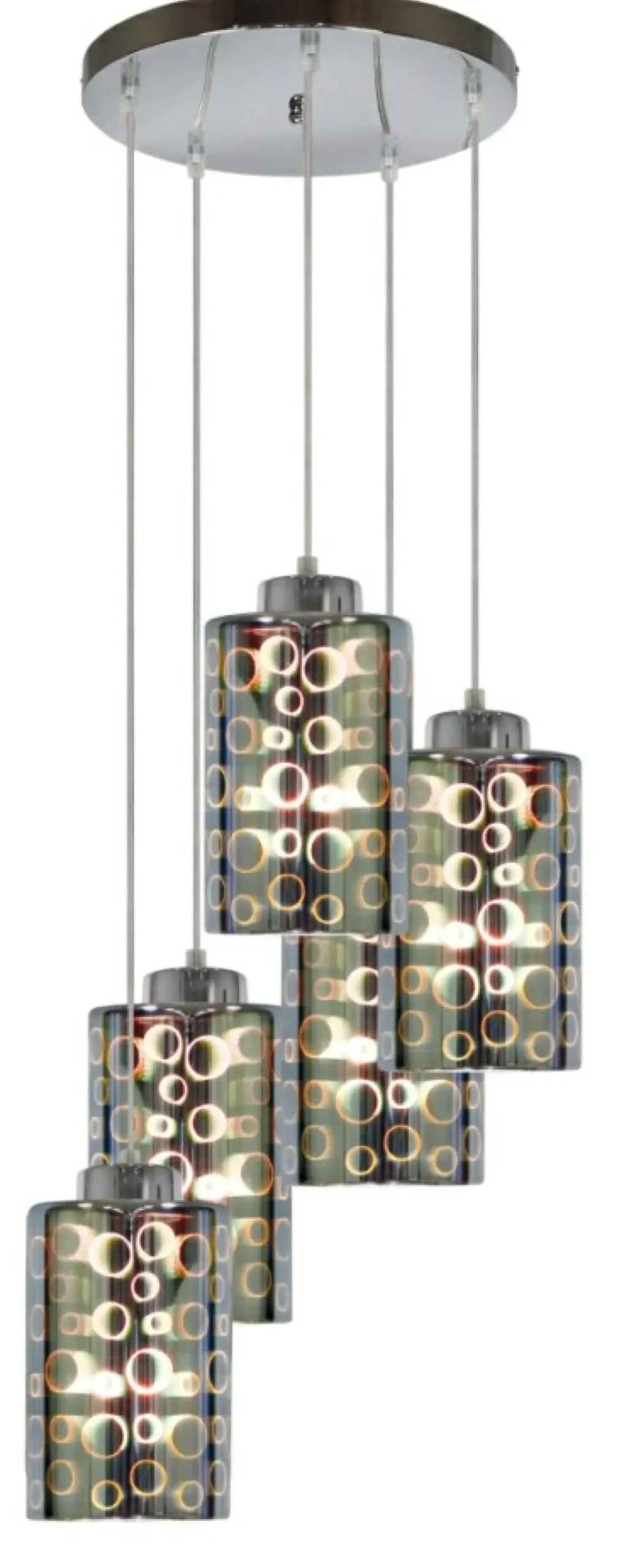 Lampa wisząca z kaskadą kloszy 35-57730 NOCTURNO | Kaja Oświetlenie*Sklep Kaja Fashion