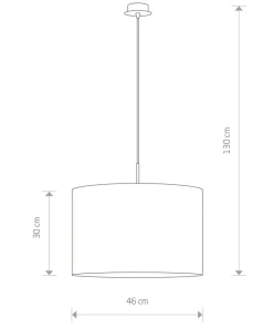 Cheap Sklep Kaja Lampa wisząca z klasycznym, m abażurem 6816 ALICE | Kaja szary