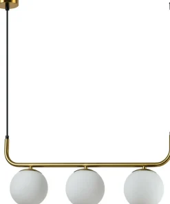 New Sklep Kaja Lampa wisząca z kloszami, nad wyspę LP-005/3L GD ALISA | Kaja