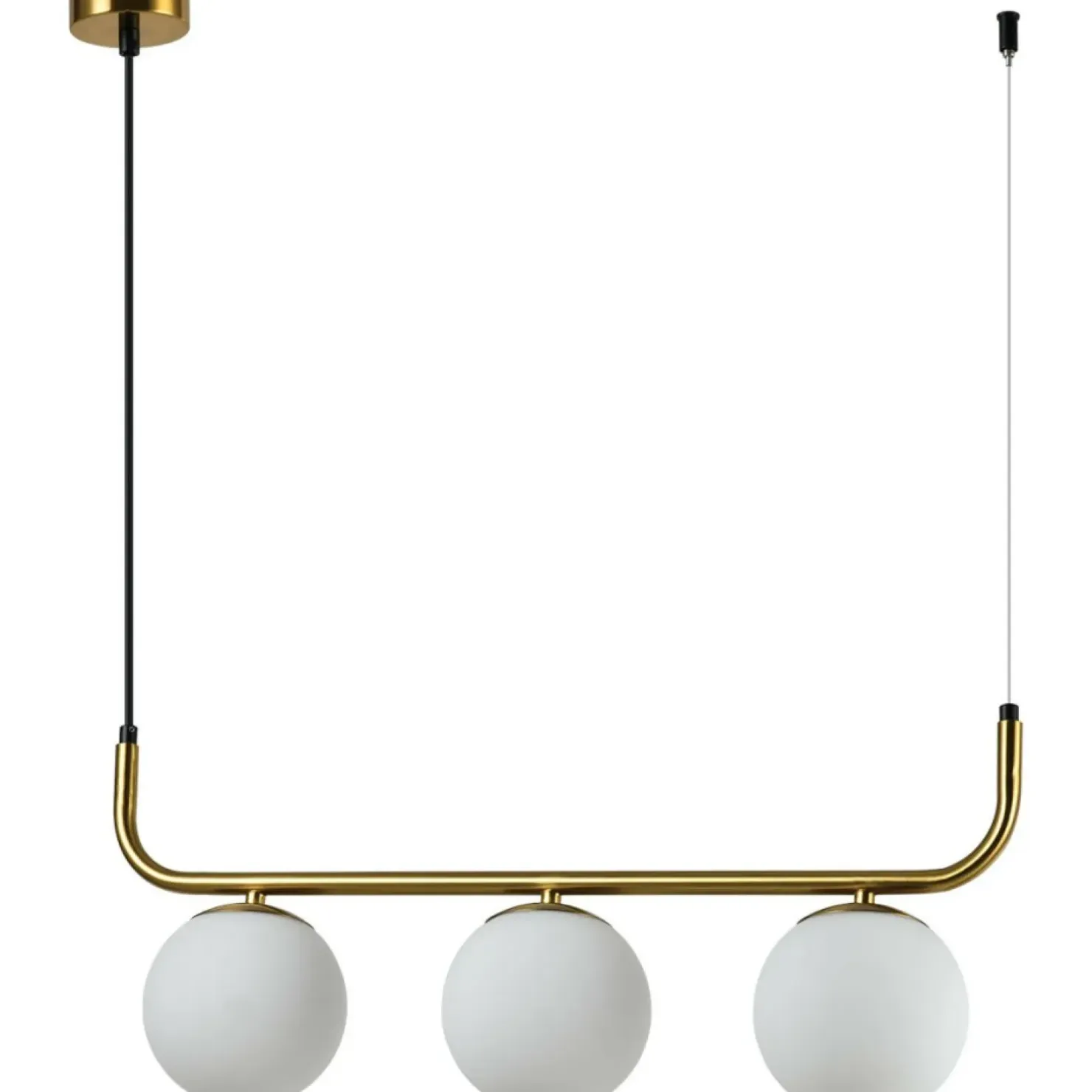 New Sklep Kaja Lampa wisząca z kloszami, nad wyspę LP-005/3L GD ALISA | Kaja