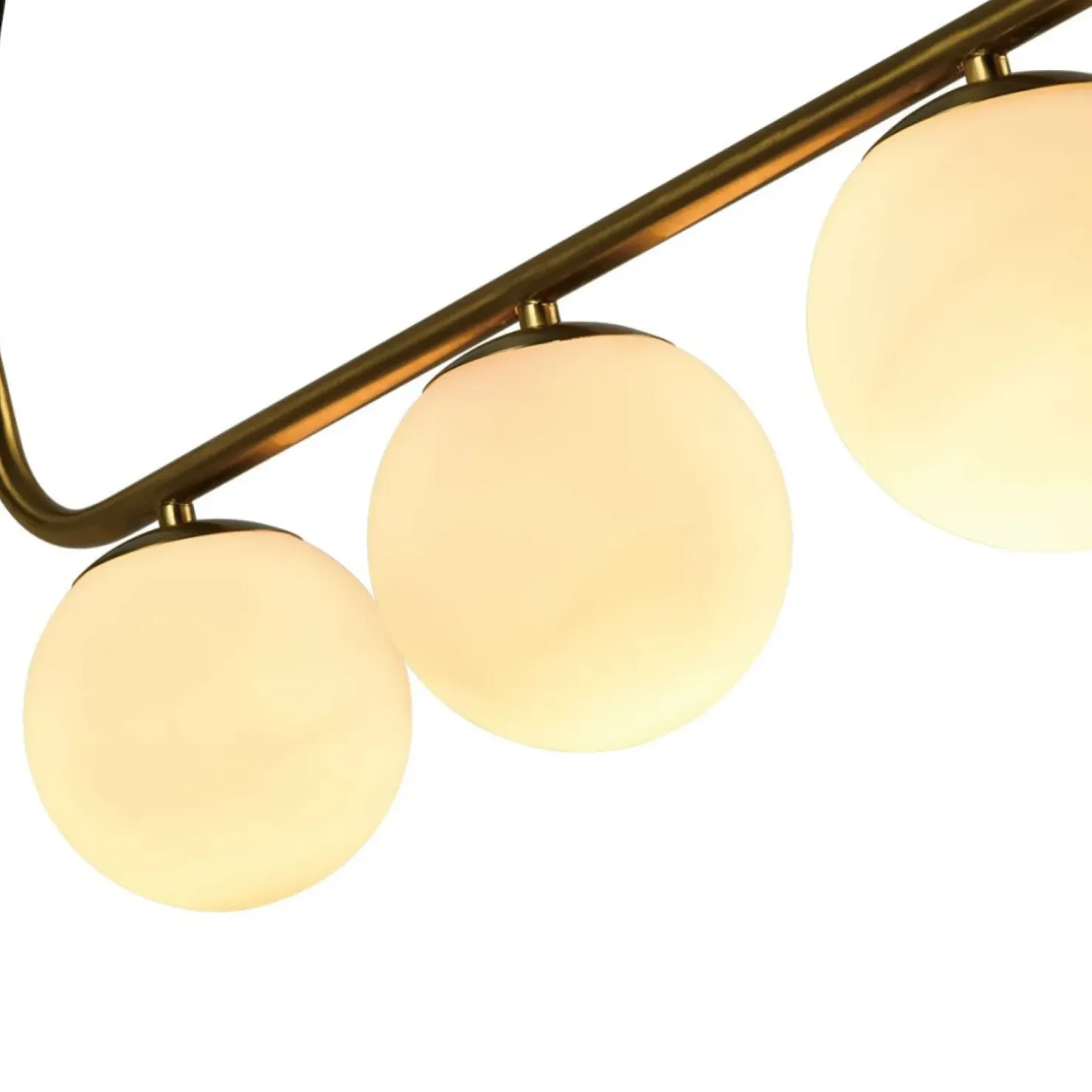 New Sklep Kaja Lampa wisząca z kloszami, nad wyspę LP-005/3L GD ALISA | Kaja