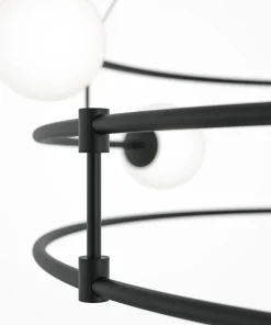 Best Sale Sklep Kaja Lampa wisząca z kloszami ułożona w okrąg MOD317PL-06B z serii BALANCE czarny