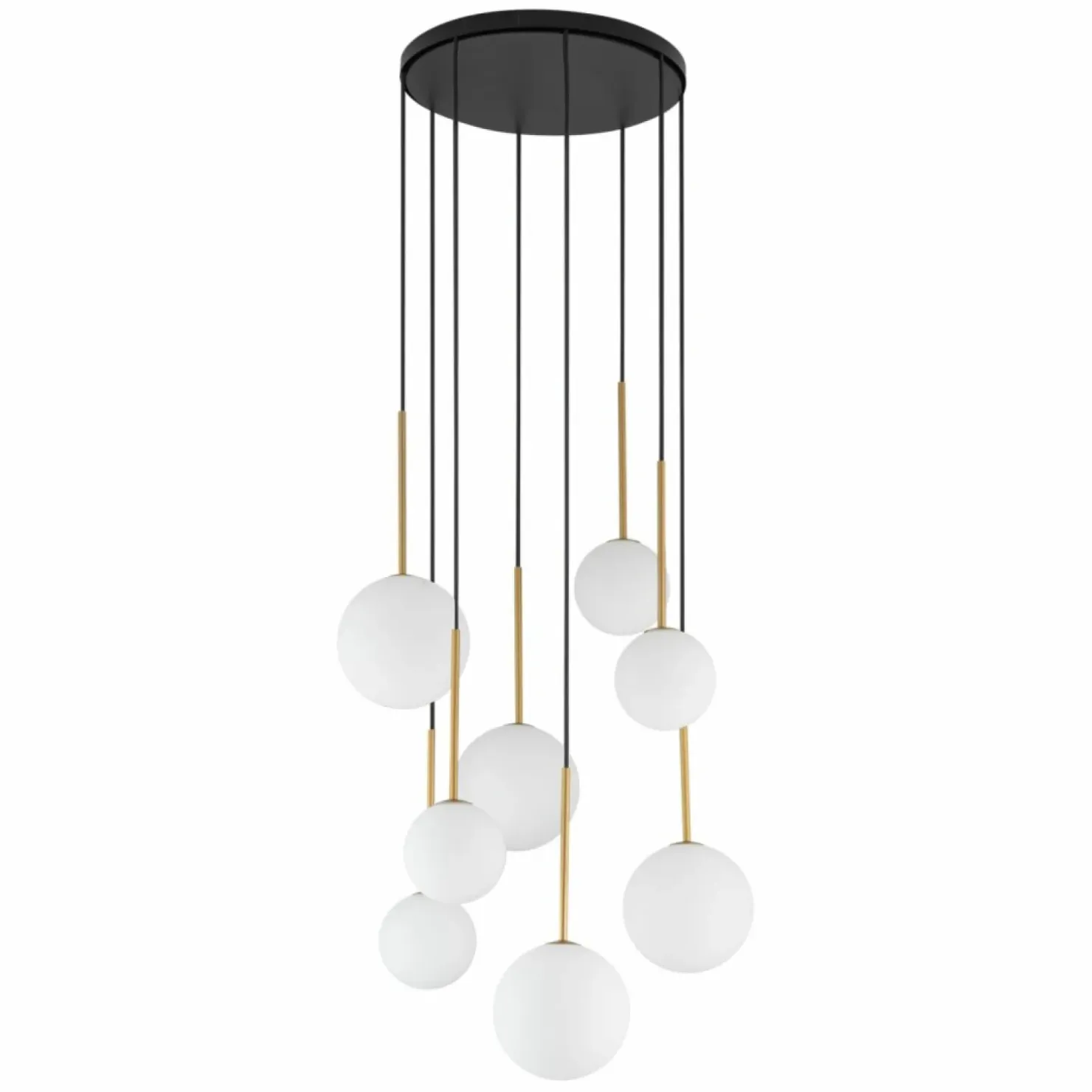 Store Sklep Kaja Lampa wisząca z kloszami w dwóch rozmiarach 10934 KARO | Kaja