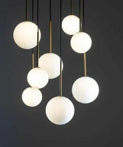 Store Sklep Kaja Lampa wisząca z kloszami w dwóch rozmiarach 10934 KARO | Kaja