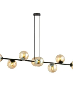 Outlet Sklep Kaja Lampa wisząca z kloszami w kolorze miodu 876/8 | Kaja Oświetlenie