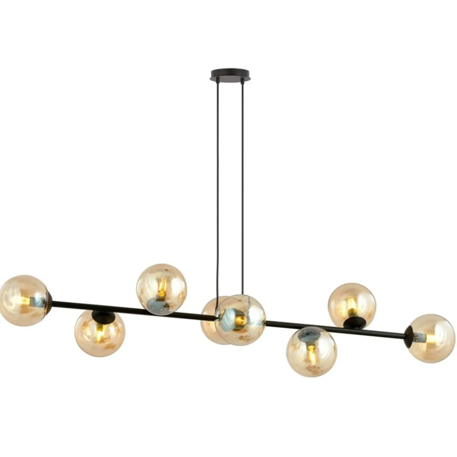 Outlet Sklep Kaja Lampa wisząca z kloszami w kolorze miodu 876/8 | Kaja Oświetlenie
